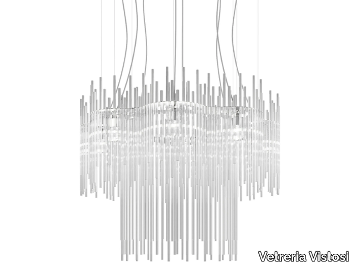 DIADEMA SP C2 - Glass chandelier _ Vetreria Vistosi