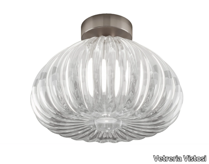 DIAMANTE PL - Glass ceiling light _ Vetreria Vistosi