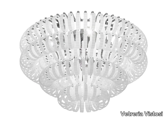 ECOS PL 90 - Glass ceiling lamp _ Vetreria Vistosi