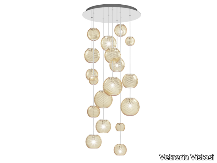 OTO SP R - Blown glass pendant lamp _ Vetreria Vistosi