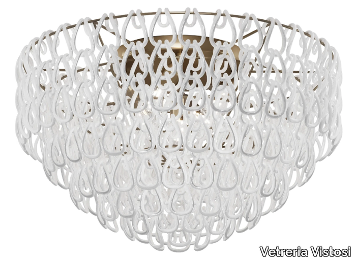 MINIGIOGALI PL 80 - Crystal ceiling lamp _ Vetreria Vistosi