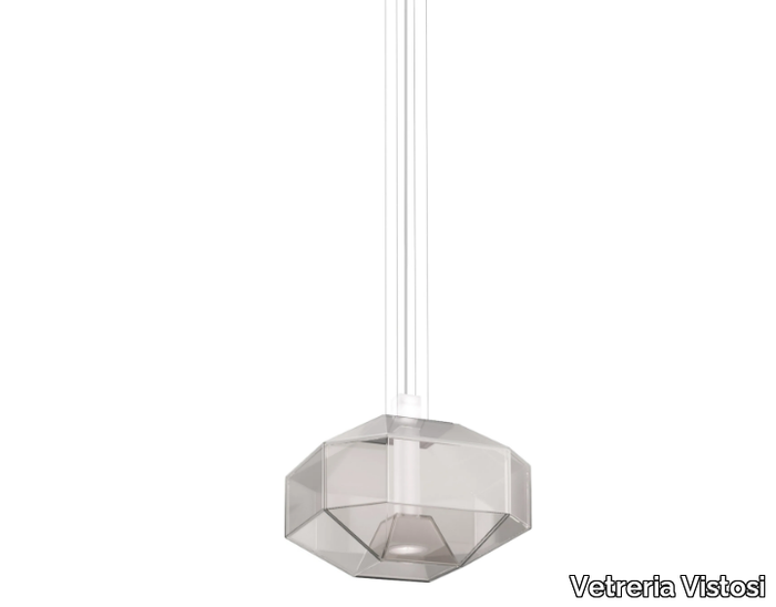 STONE SP - LED blown glass pendant lamp _ Vetreria Vistosi