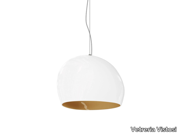 SURFACE SP - Glass pendant lamp _ Vetreria Vistosi