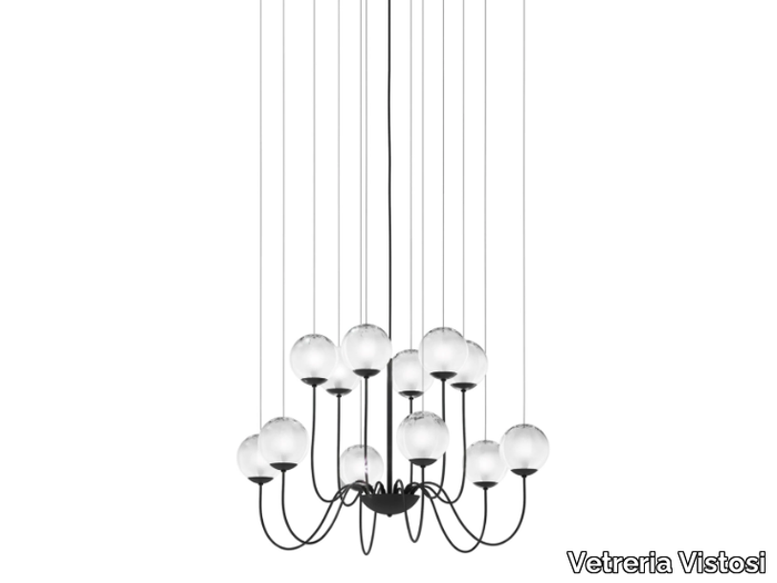 PUPPET SP 12 P - Blown glass pendant lamp _ Vetreria Vistosi