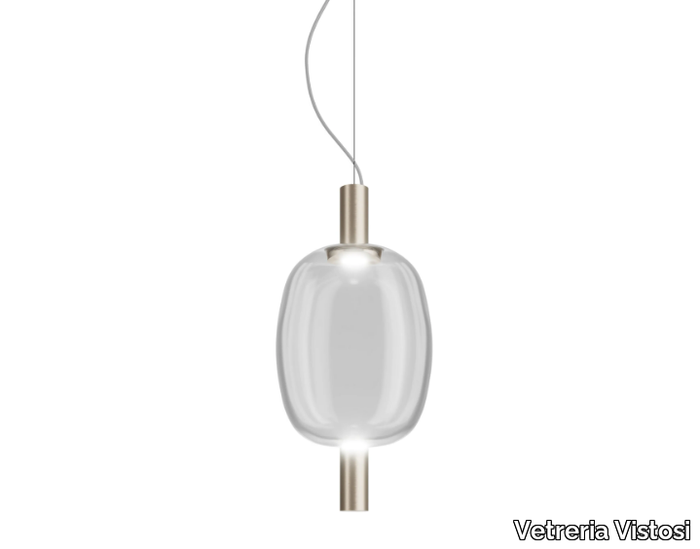 RIFLESSO SP 2 - LED glass pendant lamp _ Vetreria Vistosi