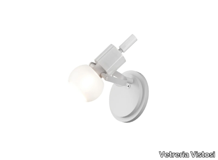 VEGA AP - Wall-mounted adjustable spotlight _ Vetreria Vistosi