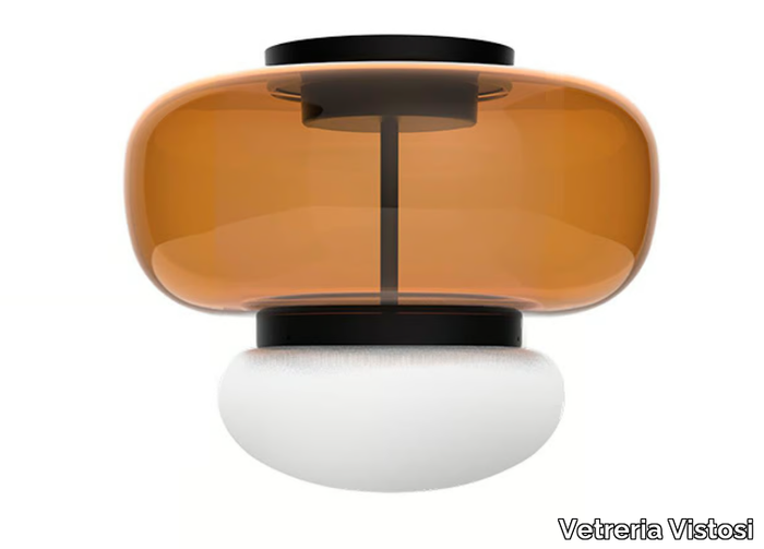 FARO PL P - Glass ceiling lamp _ Vetreria Vistosi