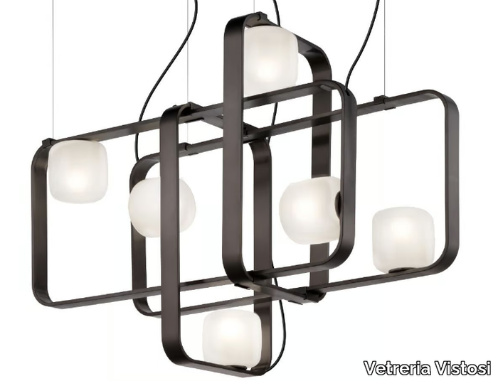 GROOVE SP 4 - Metal pendant lamp _ Vetreria Vistosi