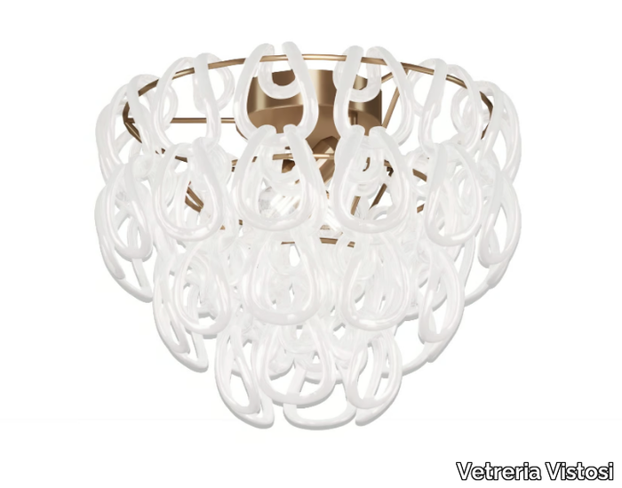 GIOGALI PL 40 - Crystal ceiling lamp _ Vetreria Vistosi