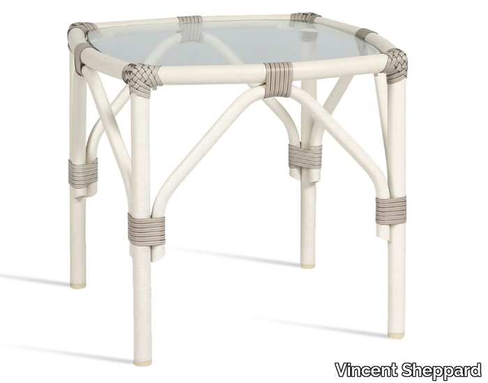 LUCY - Square wicker garden side table _ Vincent Sheppard