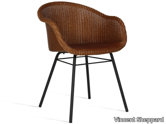 AVRIL - Lloyd loom chair with armrests _ Vincent Sheppard