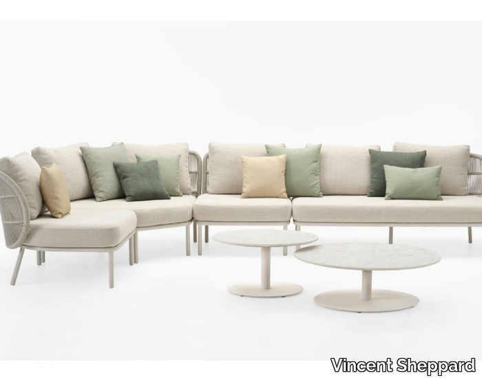 KODO - Corner modular fabric garden sofa _ Vincent Sheppard