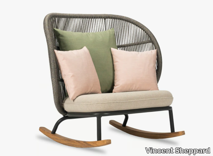 KODO - Rocking rope garden armchair _ Vincent Sheppard