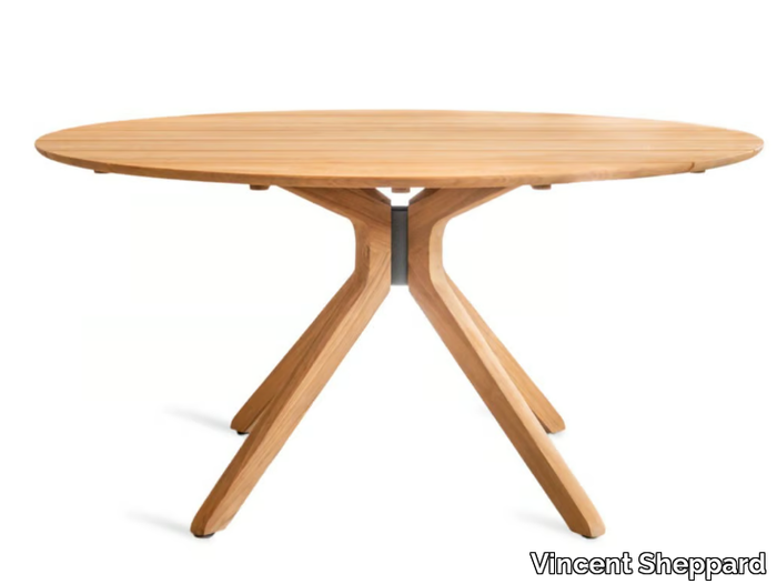 NOA - Round teak garden table _ Vincent Sheppard