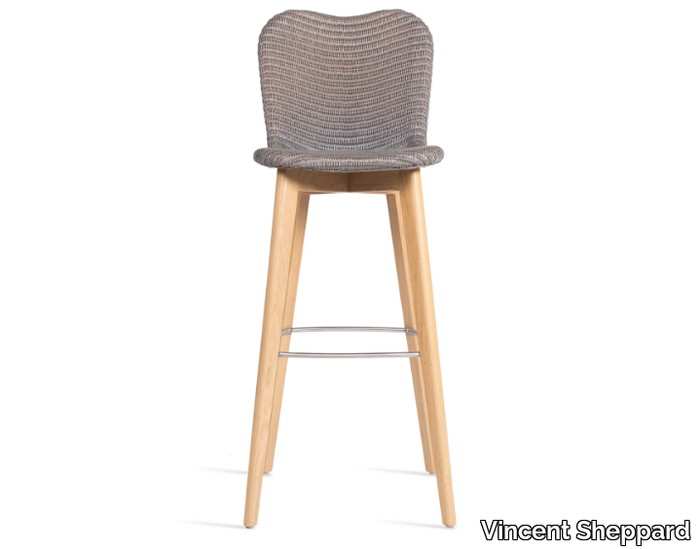 LILY - High Lloyd loom stool with back _ Vincent Sheppard