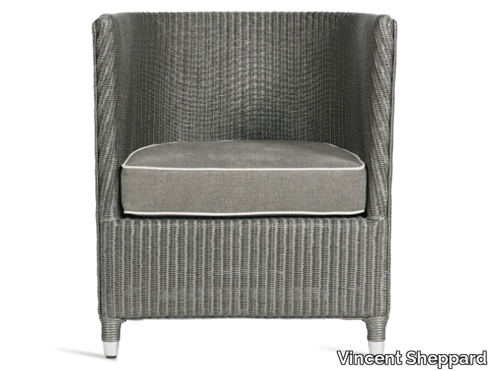 TOKYO - Lloyd loom easy chair with integrated cushion _ Vincent Sheppard