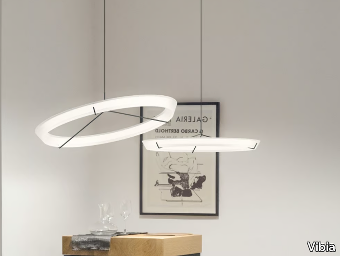 HALO JEWEL 2350 2351 - LED steel pendant lamp _ Vibia