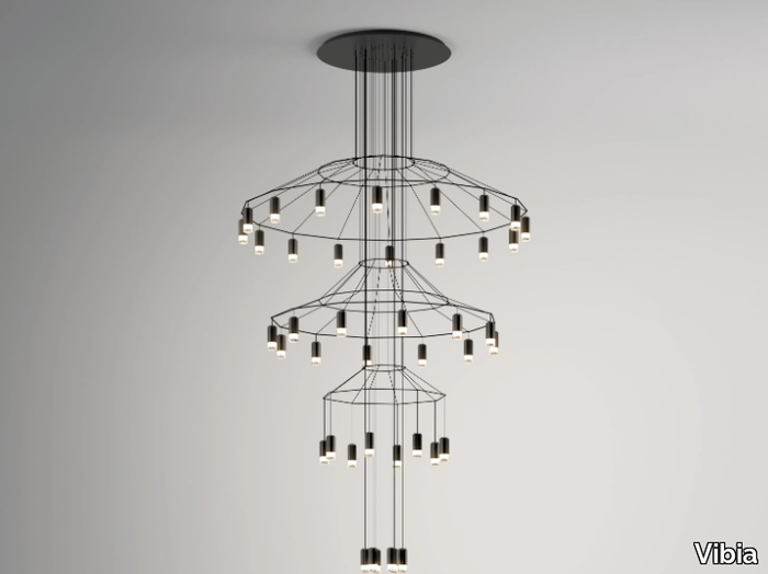 WIREFLOW CHANDELIER - LED dimmable pendant lamp _ Vibia