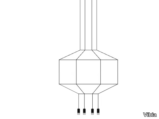 WIREFLOW 0300 / 0400 - LED aluminium pendant lamp _ Vibia