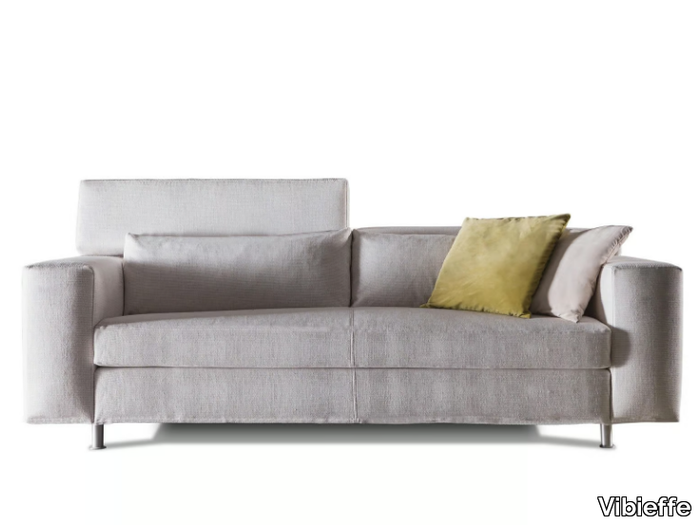 2900 OPEN - Fabric or leather sofa bed with removable cover _ Vibieffe