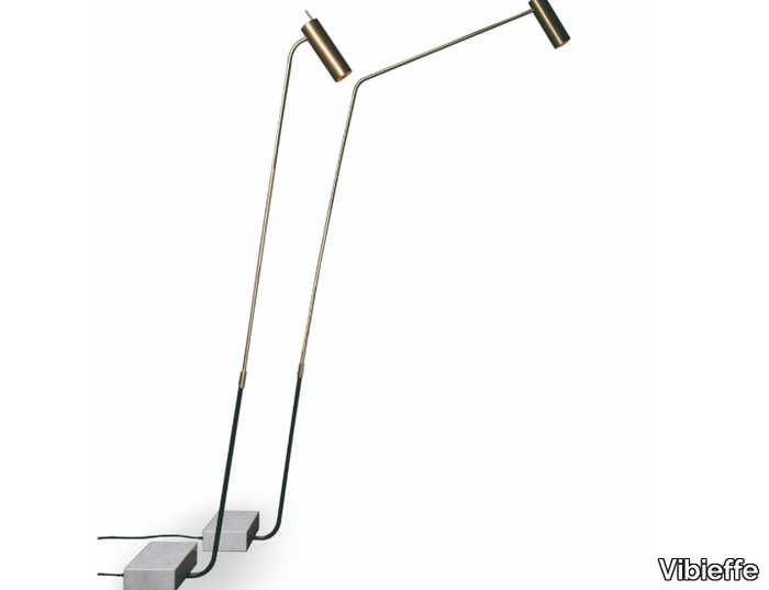 7000 STELO - Brass floor lamp _ Vibieffe