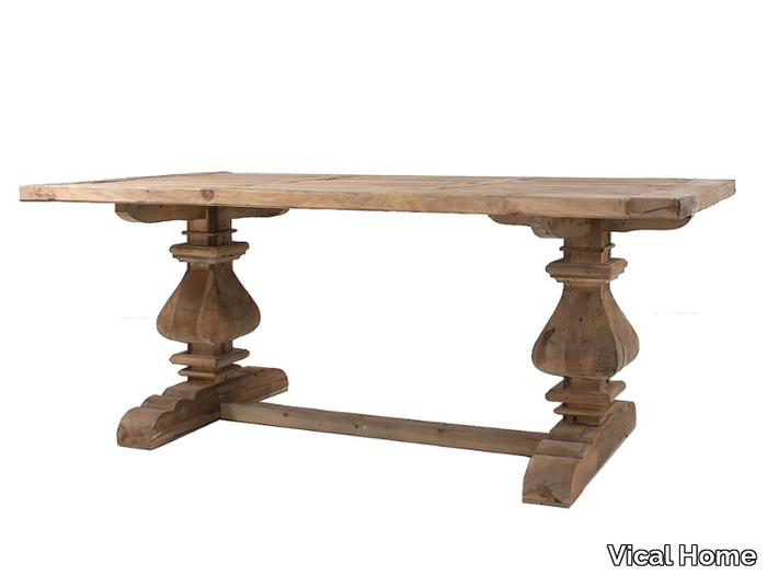 ABO - Rectangular reclaimed wood dining table _ Vical Home