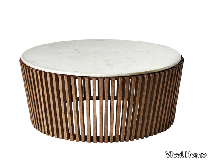 GOMS - Round marble coffee table _ Vical Home