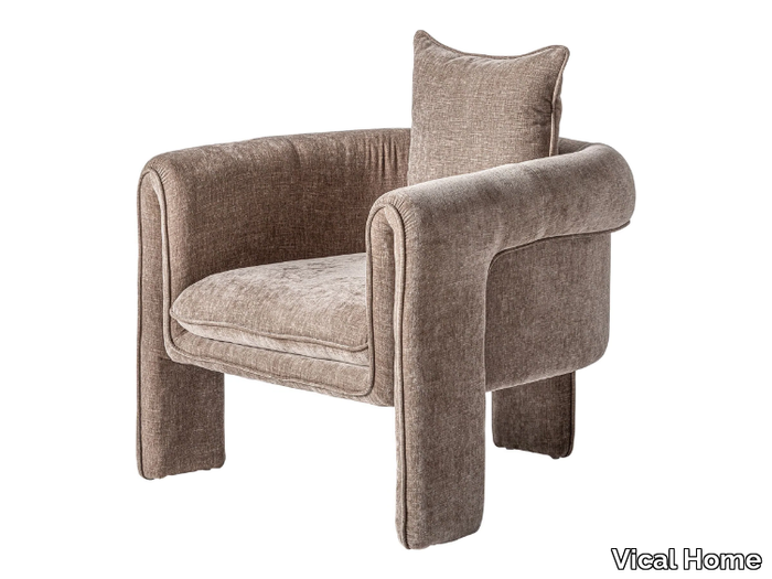 KARKA - Fabric armchair with armrests _ Vical Home