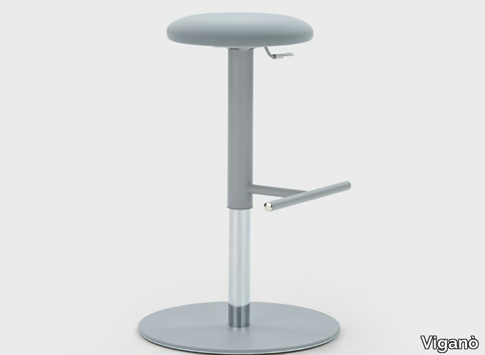 JOE UP - Height-adjustable fabric office stool _ Viganò