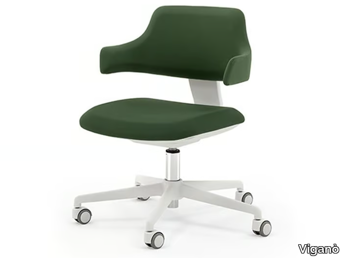 JOLIE - Fabric office chair with castors with armrests with 5-Spoke base _ Viganò