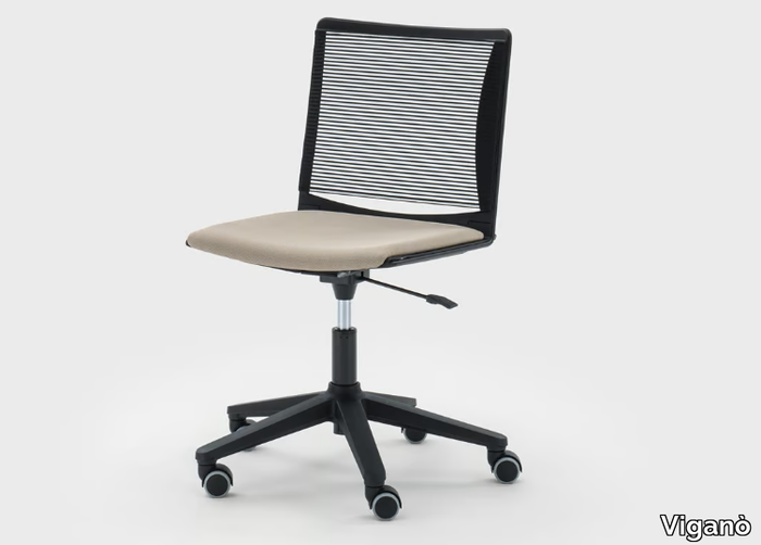 WINNER - Swivel height-adjustable fabric office chair _ Viganò