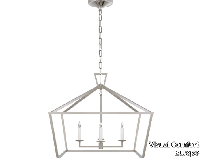 DARLANA MEDIUM WIDE LANTERN - Iron pendant lamp _ Visual Comfort Europe