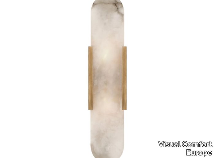 MELANGE ELONGATED SCONCE - Alabaster wall light _ Visual Comfort Europe