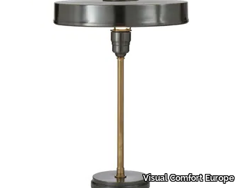 CARLO - Table Lamp in Bronze and Hand-Rubbed Antique Brass _ Visual Comfort Europe