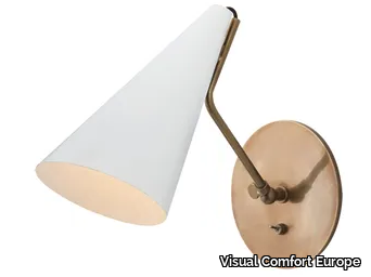 CLEMENTE - Wall Light in Hand-Rubbed Antique Brass _ Visual Comfort Europe