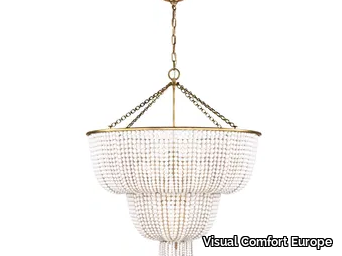 JACQUELINE - Two-Tier Chandelier in Hand-Rubbed Antique Brass _ Visual Comfort Europe