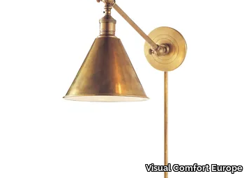 BOSTON FUNCTIONAL SINGLE ARM LIBRARY LIGHT - Metal wall light _ Visual Comfort Europe