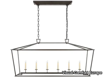 DARLANA LARGE LINEAR LANTERN - Metal pendant lamp _ Visual Comfort Europe