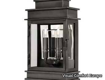 LINEAR LANTERN SHORT - Metal and glass wall light _ Visual Comfort Europe