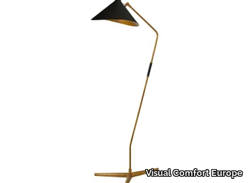 MAYOTTE LARGE OFFSET - Brass floor lamp _ Visual Comfort Europe