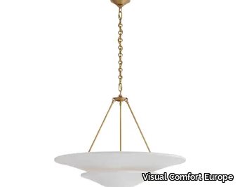 MOLLINO LARGE - Brass and plaster pendant lamp _ Visual Comfort Europe