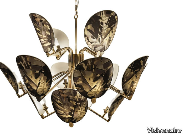 AKIRA - LED brass pendant lamp _ Visionnaire