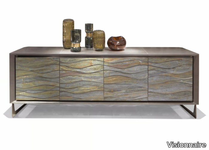 AZIMUT - Metal sideboard with doors _ Visionnaire