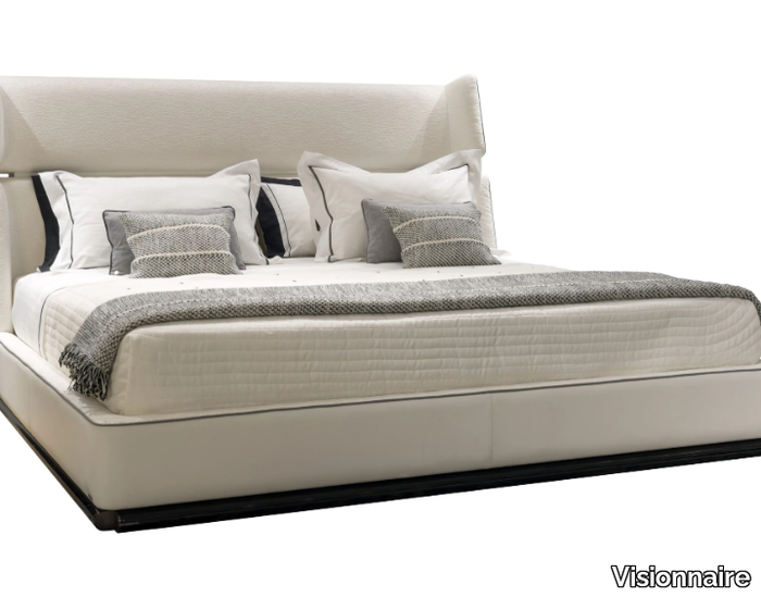 REVERIE - Double bed with upholstered headboard _ Visionnaire