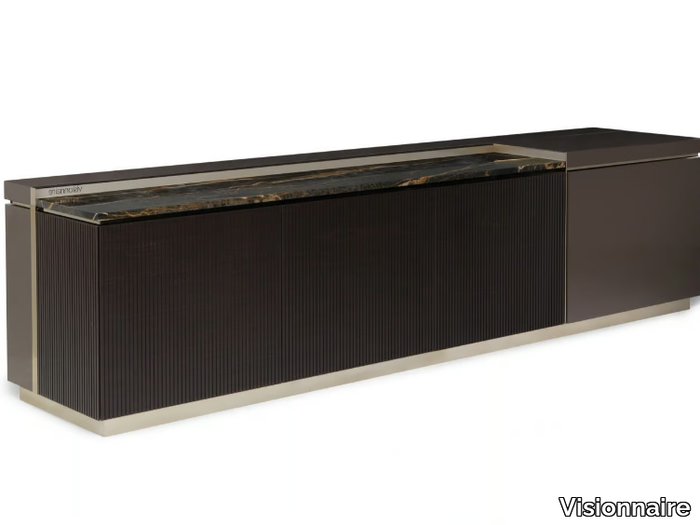 BARBICAN - Marble and wooden sideboard _ Visionnaire