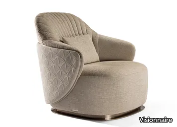 ADELE - Upholstered fabric armchair with armrests _ Visionnaire