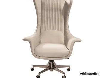 PLANET - Executive chair with 5-spoke base with castors _ Visionnaire