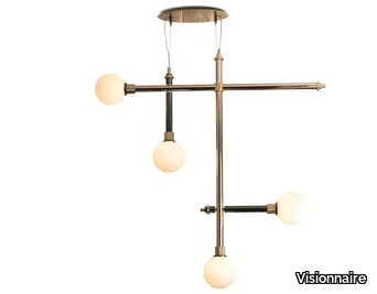 ALPHA - Brass chandelier _ Visionnaire