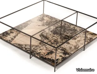 MONDRIAN - Low square marble coffee table _ Visionnaire