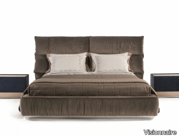 PALAU - Fabric double bed with upholstered headboard _ Visionnaire